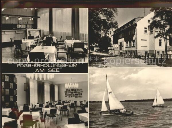 Arendsee Altmark FDGB Erholungsheim am See Restaurant Se