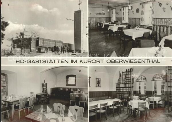 Oberwiesenthal Erzgebirge HO Gaststätten Kurort Restaurant
