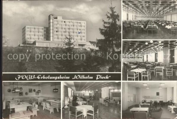 Finsterbergen FDGB Erholungsheim Wilhelm Pieck Restau