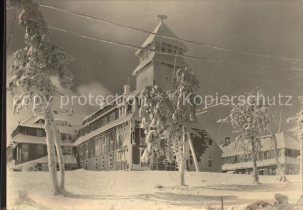 Oberwiesenthal Erzgebirge Fichtelberghaus Winterimpressionen