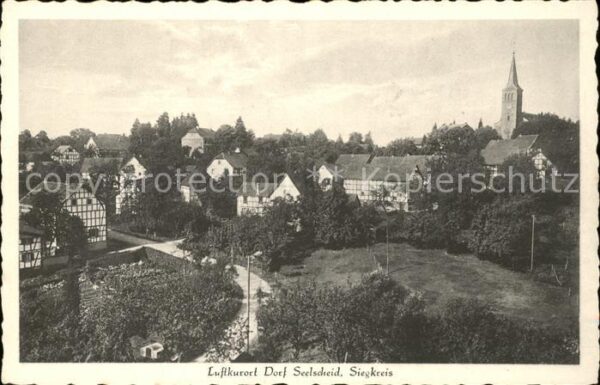Seelscheid Dorfansicht mit Kirche Luftkurort