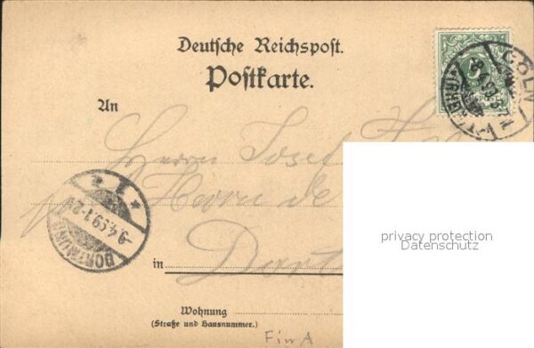 Coeln Rhein Dom Moltke Denkmal Hohenstaufenring – Bild 2