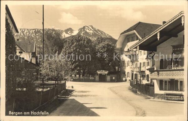 Bergen Chiemgau Ortsstrasse Hochfelln Chiemgauer Alpen