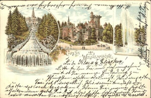 Wilhelmshoehe Kassel Herkules Cascaden Löwenburg Fontaine
