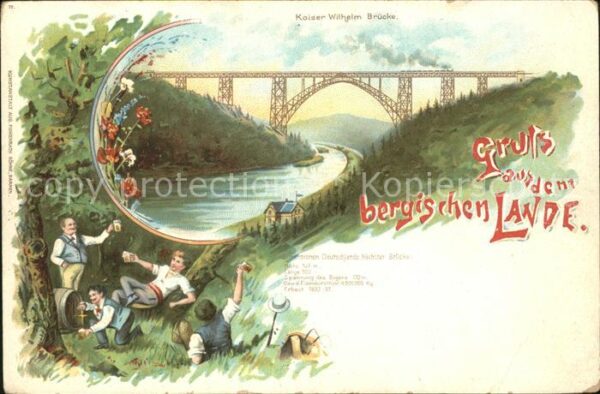 Muengsten Kaiser Wilhelm Brücke Bergisches Land