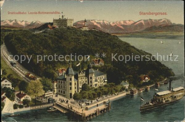 Starnbergersee Drahtseilbahn Leonie Rottmannshöhe Damp