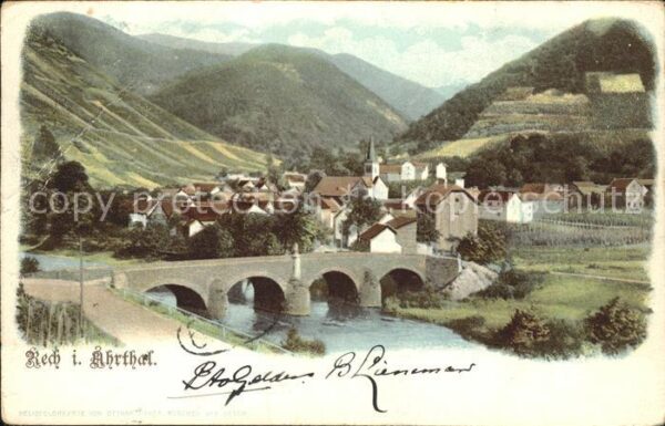 Rech Ahr Gesamtansicht Brücke Ahrtal