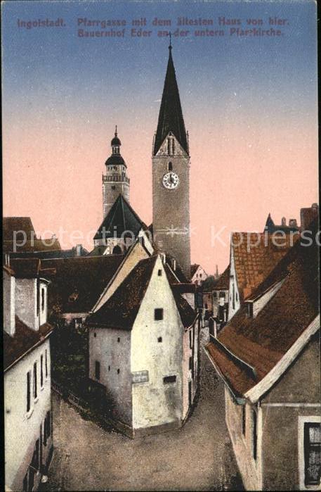 Ingolstadt Donau Pfarrgasse Ältestes Haus der Stadt Baue