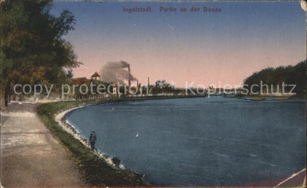 Ingolstadt Donau Partie an der Donau