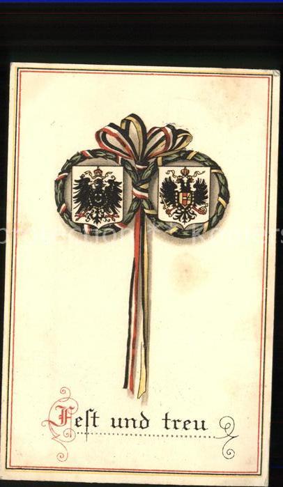 Schwarz Weiss Rot Fest und treu Stempel 5. Komp.-Res.-Inf
