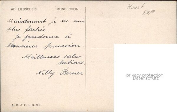 Kuenstlerkarte Ad. Liebscher Monschein – Bild 2