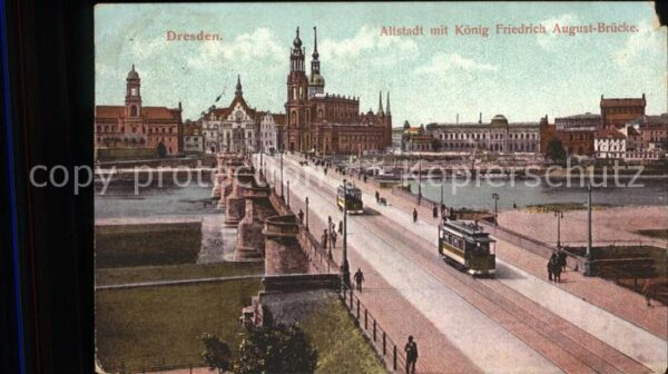 Strassenbahn Dresden Altstadt König Friedrich August