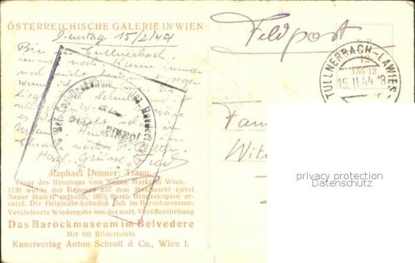 Skulpturen Barockmuseum Belvedere Raphael Donner T – Bild 2