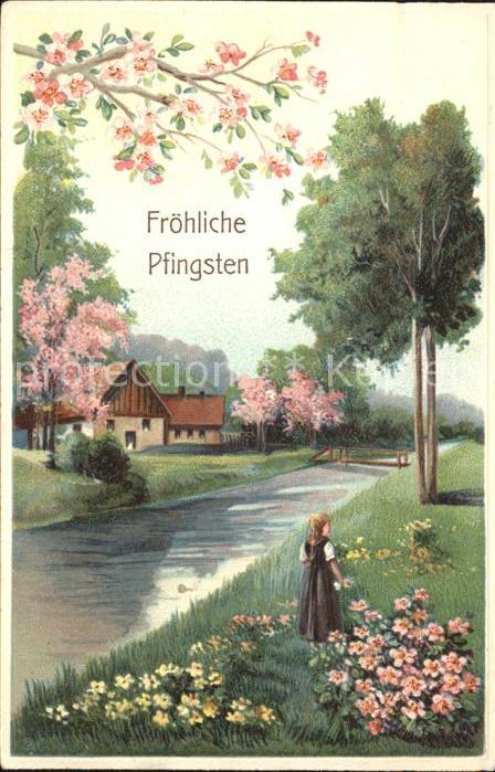 Pfingsten Pentecost Pentecote Baum Blüten Blumen Wiese