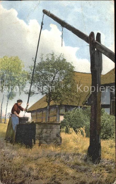 Verlag Photochromie Nr. 1321 Brunnen Bäume Landwirtschaft