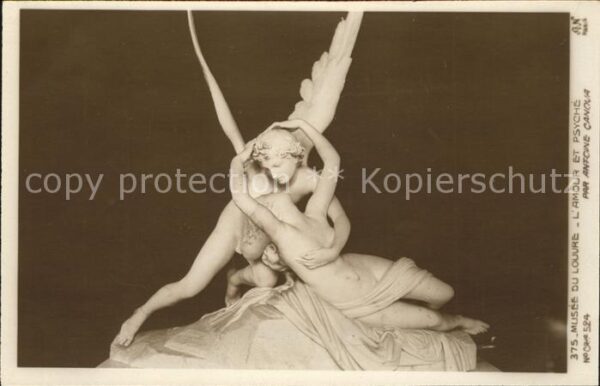 Skulpturen Amour et Psyche Musee du Louvre