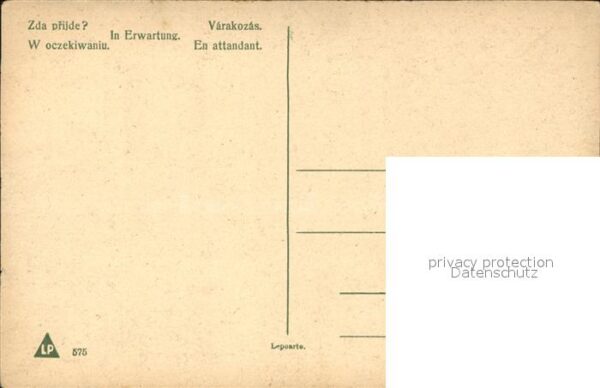 Hunde Künstlerkarte In Erwartung – Bild 2