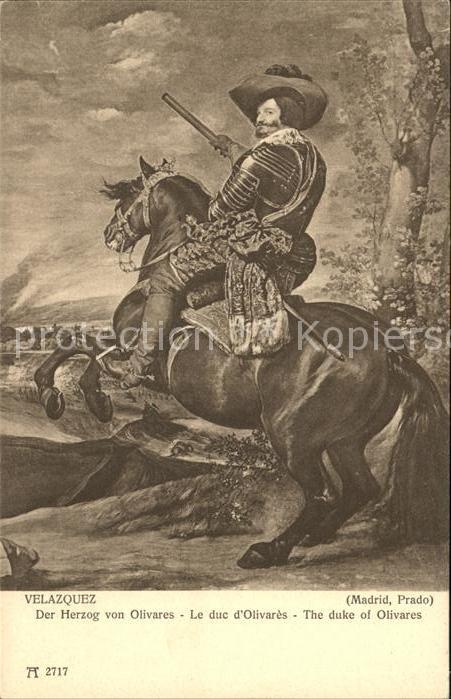 Kuenstlerkarte Velazquez Herzog von Olivares Nr. 2717