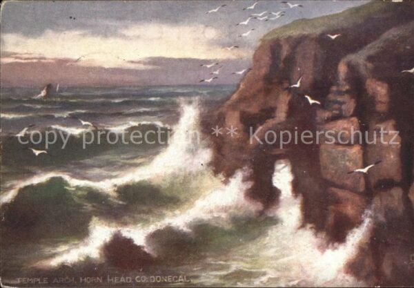 Verlag Tucks Oilette Nr. 1498 Horn Head Irish Coast
