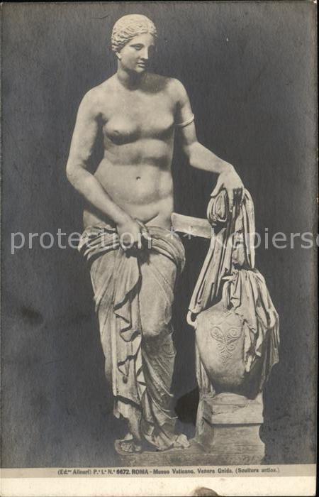Skulpturen Venere Gnida Roma Museo Vaticano