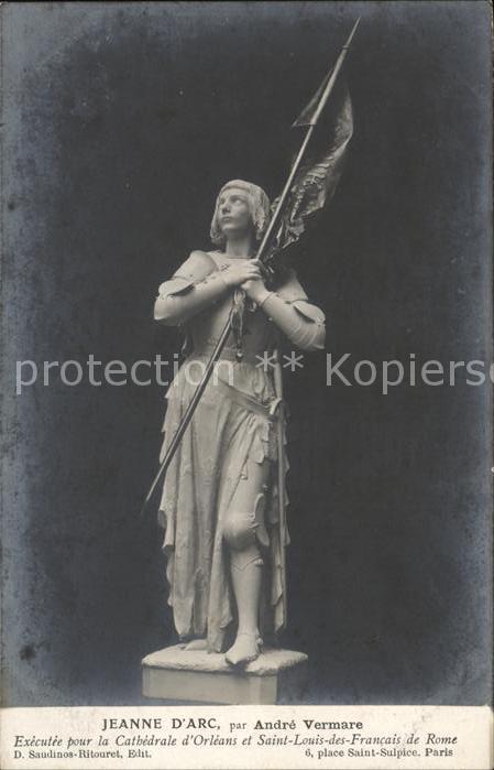 Skulpturen Jeanne d_Arc Andre Vermare