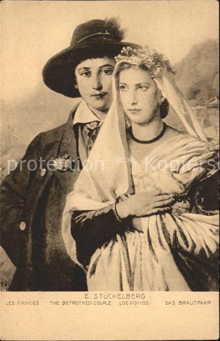 Stueckelberg Ernst Les fiances The betrothed couple Das Br