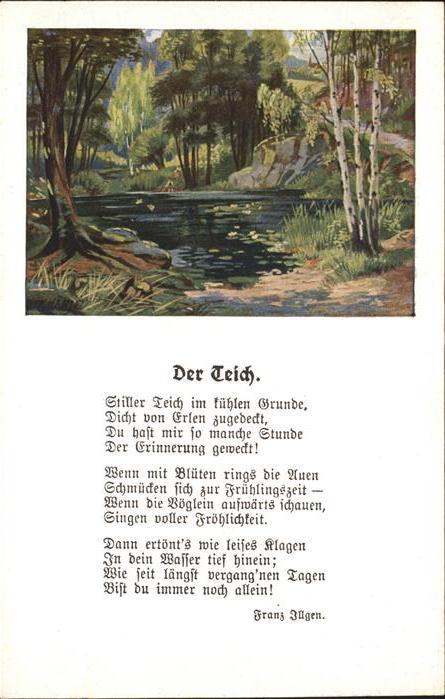 Liederkarte Der Teich