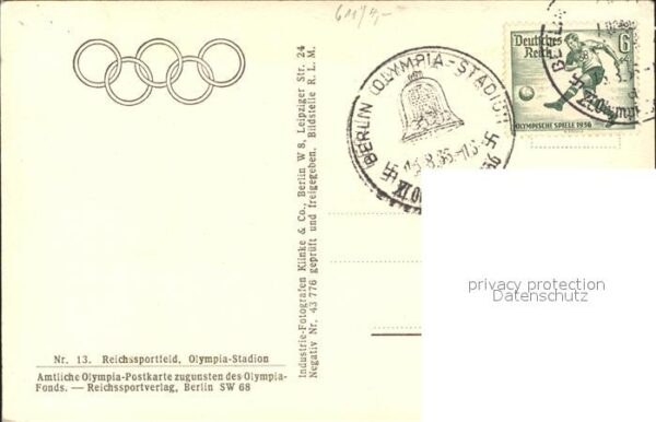 Stadion Olympia-Stadion Reichssportfeld Flieger – Bild 2