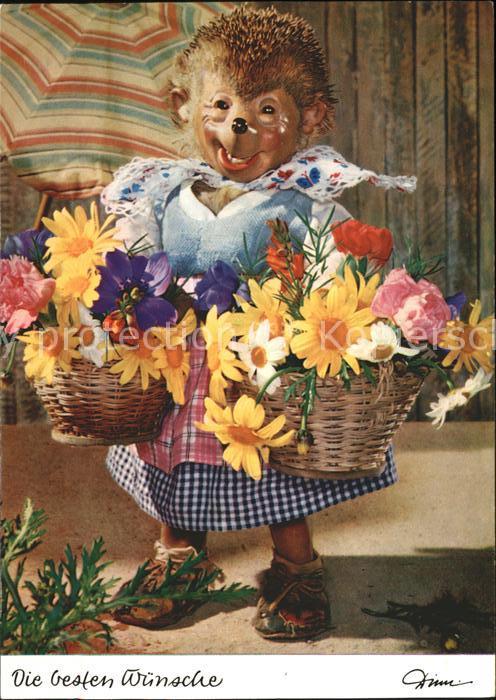 Mecki Nr. 318 Glückwunsch Blumen