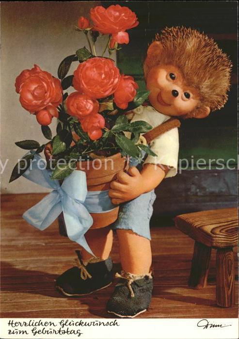 Mecki Nr. 412 Glückwunsch Geburtstag Blumen Pflan