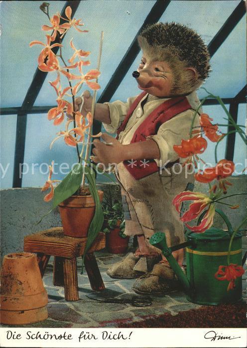 Mecki Nr. 407 Pflanzen Blüten Gießkanne