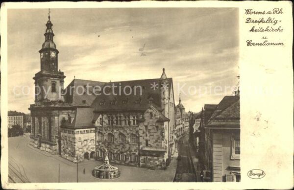 Worms Rhein Dreifaltigkeitskirche und Cornelianum