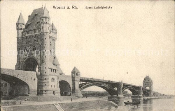 Worms Rhein Ernst Ludwigbrücke