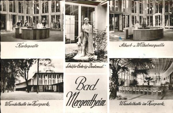 Bad Mergentheim Karlsquelle Schäfer Gehrig Denkmal Wand