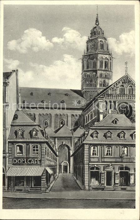 Mainz  Rhein Domcafe