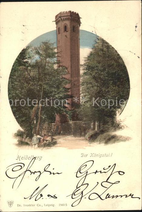 Heidelberg Neckar Der Königstuhl