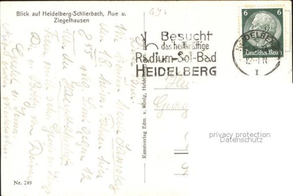 Schlierbach Heidelberg mit Aue und Ziegelhausen – Bild 2