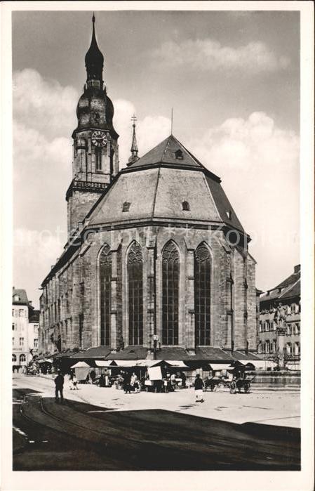 Heidelberg Neckar Marktplatz mit Herkulesbrunnen und Heil