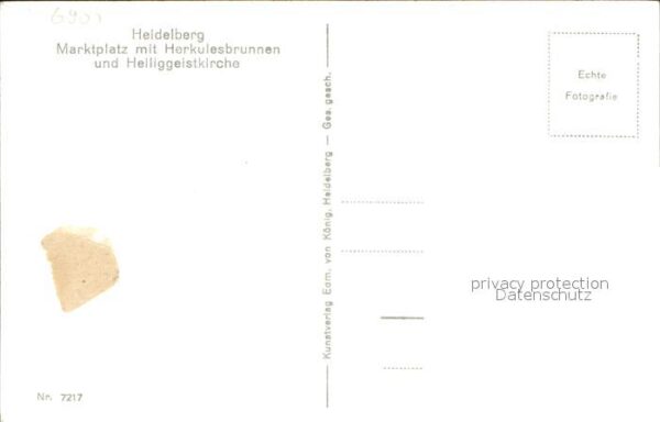Heidelberg Neckar Marktplatz mit Herkulesbrunnen und Heil – Bild 2