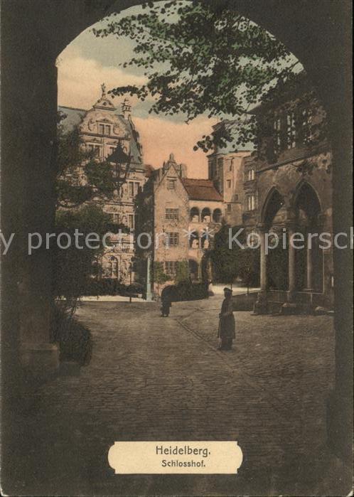 Heidelberg Neckar Schlosshof