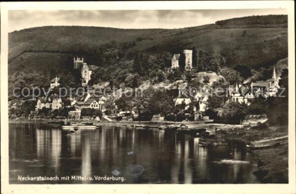 Neckarsteinach mit Mittel und Vorderburg