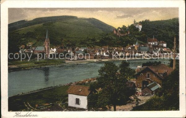 Hirschhorn Neckar Neckarpartie Schloss