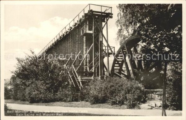 Bad Muenster Stein Ebernburg Salz Saline mit Wasserrad