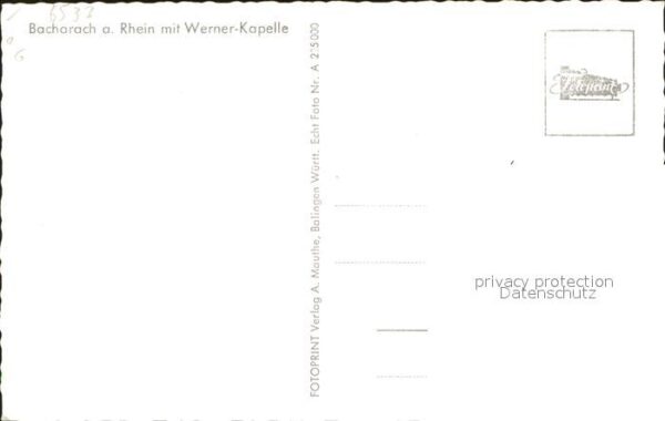 Bacharach Rhein mit Werner Kapelle – Bild 2