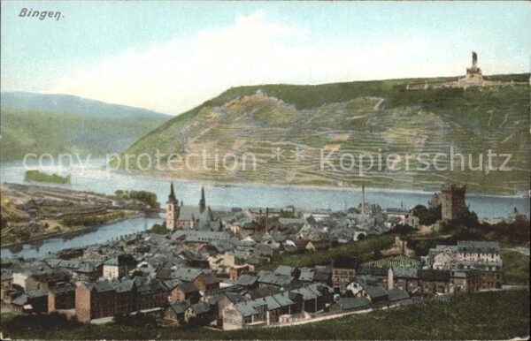 Bingen Rhein mit Nationaldenkmal