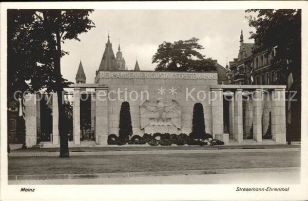Mainz Rhein Stresemann Ehrenmal