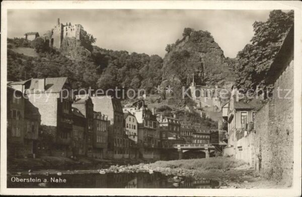 Oberstein Nahe Nahebrücke Felsenkirche Ruine