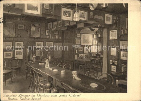Heidelberg Neckar Schweizer Zimmer im Gasthaus zum Roten