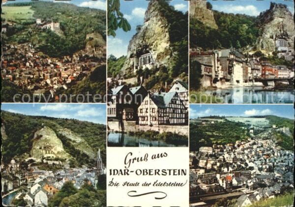 Idar-Oberstein Total Felsenkirche Teilansichten