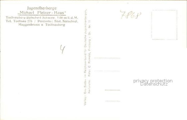 Todtnauberg Jugendherberge Michael Fleiner Haus – Bild 2